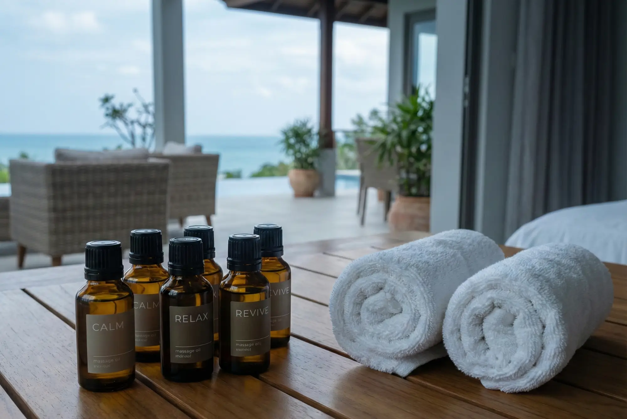 oils and towels oils and towels